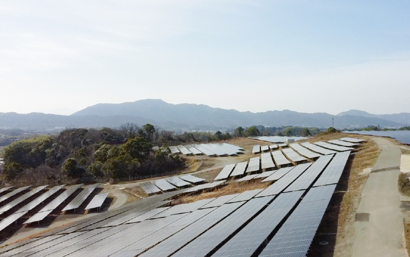 福岡県田川郡メガソーラー施設1