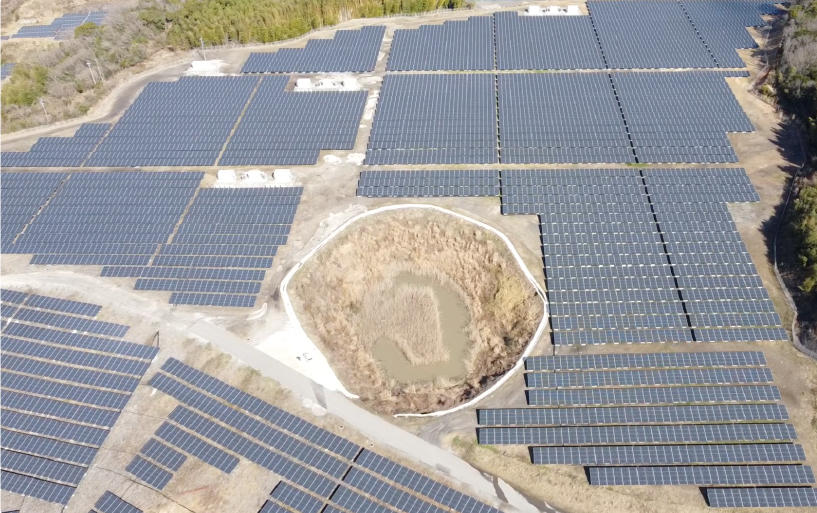 福岡県田川郡メガソーラー施設2